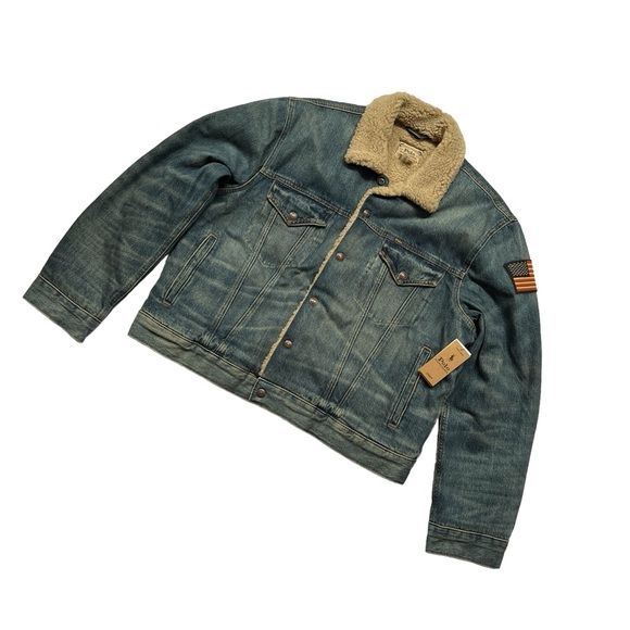 POLO RALPH LAUREN Mens Trucker Jacket Fleece Lined Size XL, XXL - Picture 2 of 12